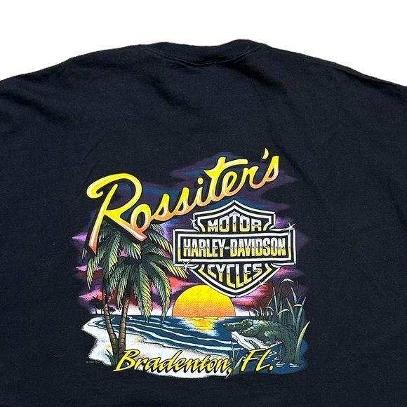 NWOT 2001 Harley Davidson Soaring Eagle Rossiters Bradenton FL Tee Size XXXL - Picture 7 of 8